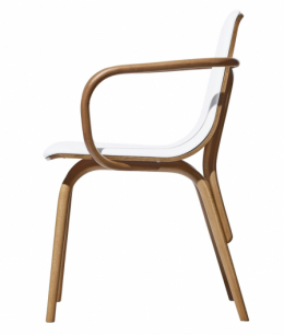 Židle ve tvaru křesla Tram (TON), ohýbaná kulatina, sedák (více barev), cena 12 810 Kč, www.ton.eu
