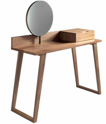 5. Designový toaletní stolek Sully (Ángel Cerdá), ořechová dýha, 45 × 126 × 120 cm, cena 16 499 Kč, www.bonami.cz
