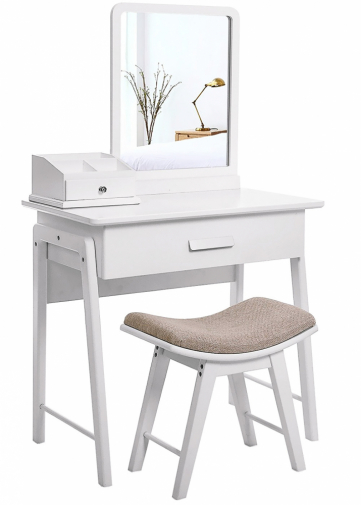 6. Skandinávský design napodobuje stolek Eleanor Aquitaine s taburetem, 80 × 50 × 135 cm, cena 4 690 Kč, www.therese.cz