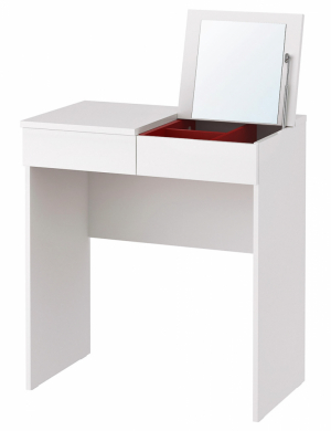 3. Toaletní stolek Brimnes, dřevotříska / ABS plast / fólie, 70 × 42 cm, cena 1 490 Kč, www.ikea.cz