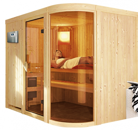 Elegantní finská sauna Parima 4 ze severského smrku díky své rohové konstrukci důmyslně šetří prostor interiéru. Díky dvěma lavicím z osikového dřeva se můžete snadno přesouvat mezi teplotními úrovněmi přesně podle vaší potřeby. Cena 56 990 Kč, www.mountfield.cz