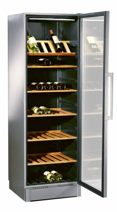 Vinotéka Serie8 XXL (Bosch), 2 teplotní zóny, 2 digitální teploměry, kapacita 197 láhví, cena 44 990 Kč, www.bosch-home.cz