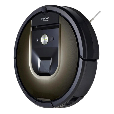 Model Roomba 980 (iRobot), smart technologie, aplikace Home, ovladatelný jedním tlačítkem odkudkoliv, součástí balení mop Brava, cena 21 999 Kč, www.irobot.cz