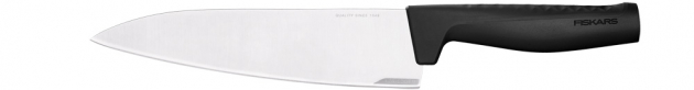 Velký kuchařský nůž Hard Edge, masivní 20cm čepel se 3D povrchem z komfortního materiálu Softouch pro pro snadné krájení masa a zeleniny, cena 1 041 Kč