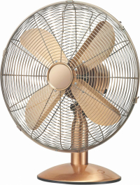 Stolní ventilátor Hantech kovový, měď