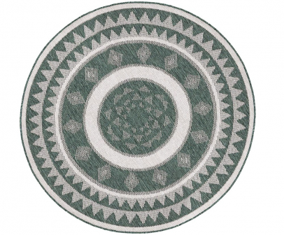 Vnitřní i venkovní oboustranný koberec Jamaica (Bougari), polypropylen, O 140 cm, cena 1 614 Kč, www.westwingnow.cz 