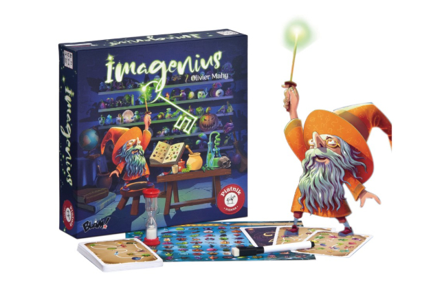 Karty, přesýpací hodiny a kreslící tabulky s kouzlenými tužkami vás vybízejí zapnout naplno vaší magickou obrazovou představivost a uhodnout, jaký předmět vzniká před vašima očima. Karty, přesýpací hodiny a kreslící tabulky s kouzlenými tužkami vás vybízejí zapnout naplno vaší magickou obrazovou představivost a uhodnout, jaký předmět vzniká před vašima očima.