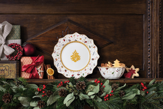 Vánoční dezerty z talíře Villeroy and Boch Toy´s Delight