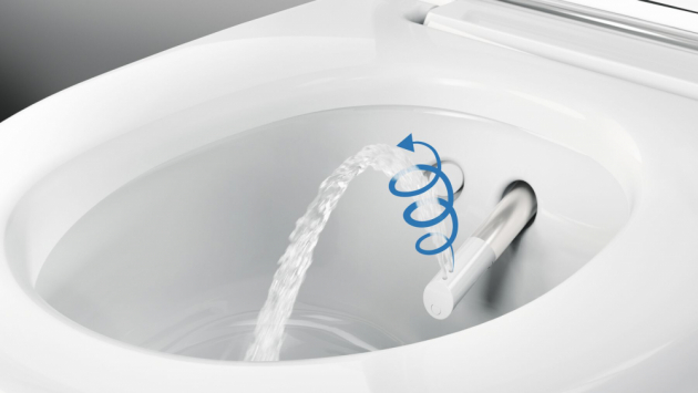 Patentovaná technologie sprchování WhirlSpray poskytuje teplý proud vody ohřáté na tělesnou teplotu, který vás důkladně a jemně očistí. 
