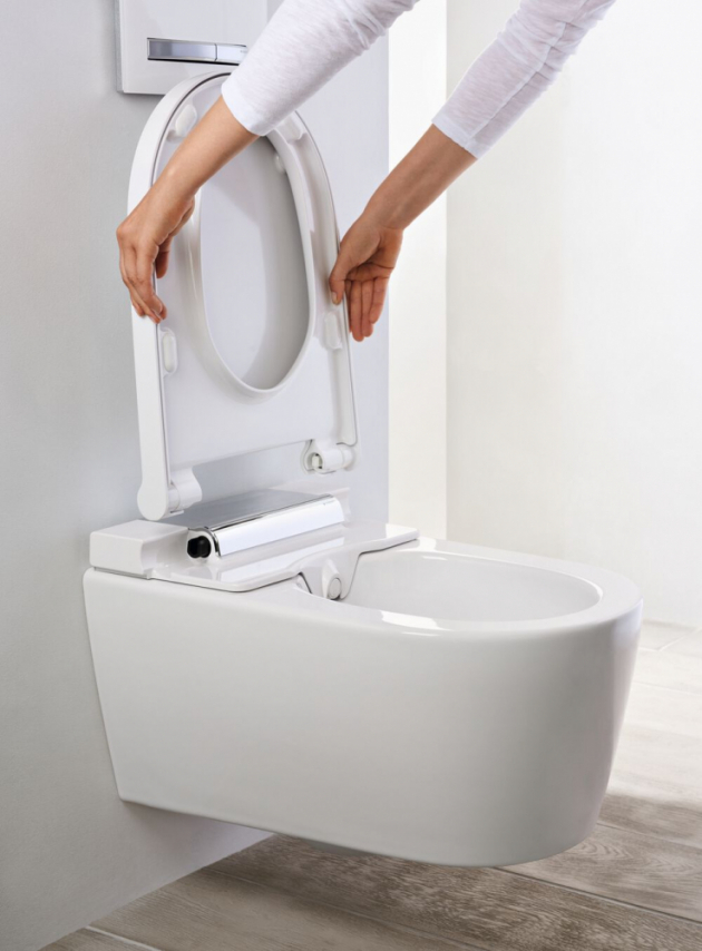 Čistota není důležitá jen uvnitř toalety. Stejně potřebná je i z její vnější strany. Perfektní úklid se díky snadno odnímatelnému WC sedátku a víku stává hračkou. WC sedátko lze velmi jednoduše a rychle sundat, důkladně umýt a povrch keramiky jedním pohybem ruky otřít.