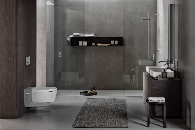 Při výběru toalety dnes hraje kromě designu stále důležitější roli dokonalá hygiena a snadná údržba. Sprchovací WC Geberit AquaClean jsou navržena tak, aby se nejen komfortně používala, ale i jednoduše čistila. Při výběru toalety dnes hraje kromě designu stále důležitější roli dokonalá hygiena a snadná údržba. Sprchovací WC Geberit AquaClean jsou navržena tak, aby se nejen komfortně používala, ale i jednoduše čistila.
