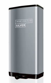 Ohřívače OKHE ONE/E 80 v limitovaném černém a stříbrném trendy provedení