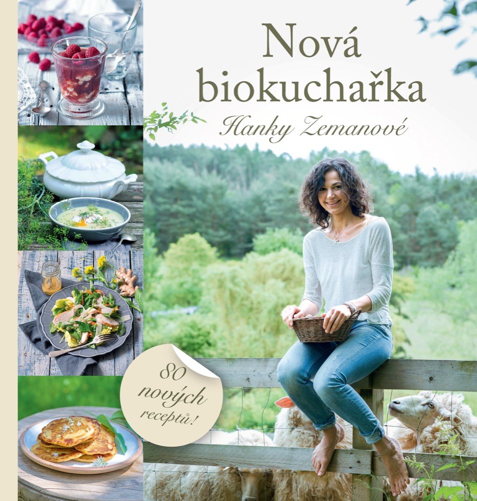 Nová biokuchařka Hanky Zemanové,  cena 599 Kč, www.smartpress.cz