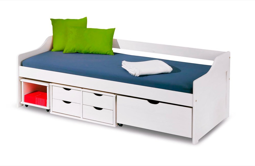 Dětská postel Freja včetně roštu, 97 × 66 × 205 cm