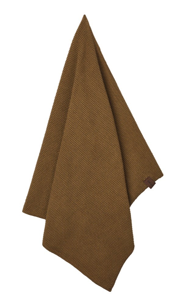 Pletená utěrka (Humdakin), 100% organická bavlna, barva sunset, 45 × 70 cm