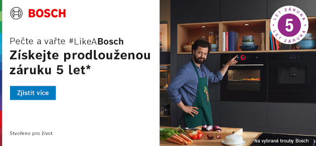 Nové trouby Bosch v mimořádném designu a s novými funkcemi pro zdravější vaření nyní se zárukou 5 let