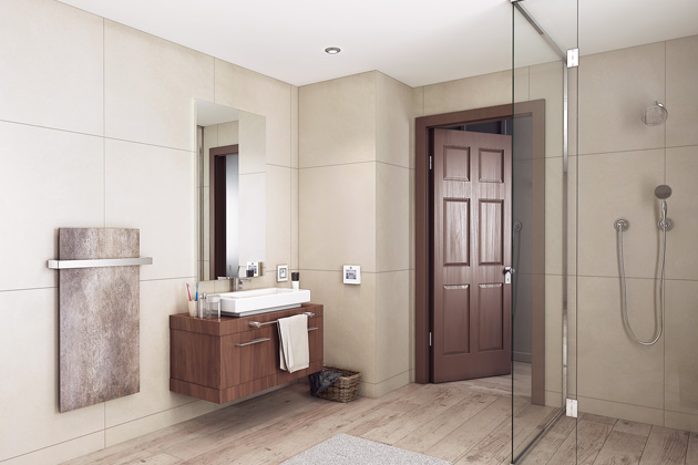 Panely Ecosun Natural jsou vhodné do reprezentativních prostor, hal, koupelen i obytných místností