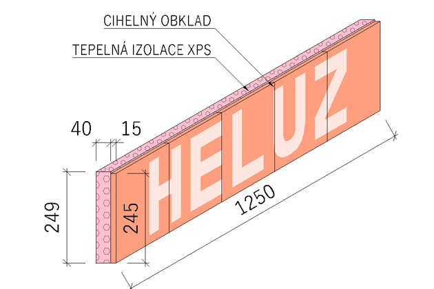 Schéma věncovky HELUZ RAPID