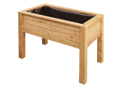 Vyvýšený záhon Rhombus z masivního modřínového dřeva, 100 × 58 × 75 cm, cena 3 290 Kč