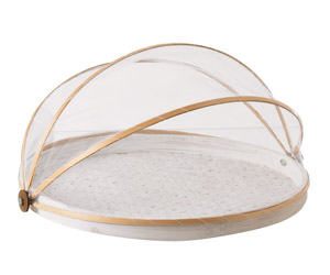 Set tří sklápěcích podnosů, bambus, největší Ø 45 cm, výška 12 cm, cena 1 464 Kč