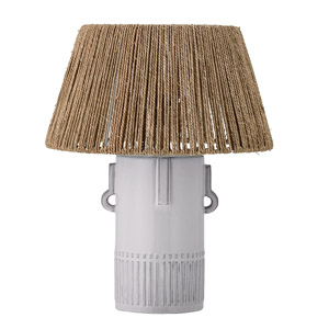 Stolní lampa Rama, keramický podstavec a jutové stínidlo, výška 66 cm, cena 6 108 Kč