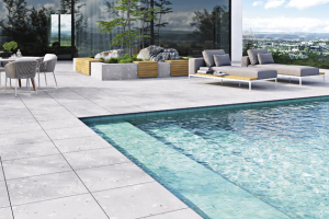 Slinutá keramická dlaždice Castone outdoor, 60 × 60 cm, cena 1 329 Kč/m2, www.rako.cz