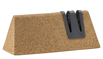 Brousek na nože Slide-It, nerezová ocel, korek, 15 × 6 × 6,5 cm, cena 996 Kč