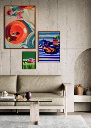 Sada tří plakátů Artwall no. 04 s rámem, cena 5 549 Kč 