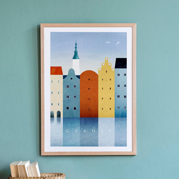 Plakát Gdaňsk, matný fotografický papír, 30 × 40 cm, cena 809 Kč