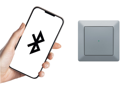 Vypínač ABB free@home® flex, možnost ovládání přes Bluetooth pomocí mobilní aplikace, cena od 1 214 Kč, www.nizke-napeti.cz.abb.com