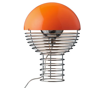 Stolní lampa Wire, kombinace ocel a plast, cena 14 039 Kč