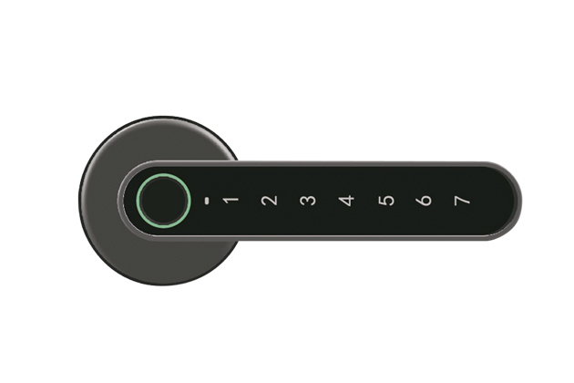 Chytrá klika Smart Touch Handle ovládaná otiskem prstu, chytrým telefonem s Bluetooth nebo PIN kódem, cena 2 699 Kč