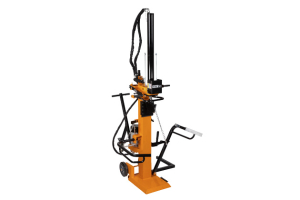 Elektrická štípačka 14t s hydraulickým tlakem až 14 tun, zvládne až metrové klády o Ø až 45 cm, cena 35 990 Kč