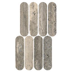 Oválná mozaika MyStone Travertino (), 20 × 36,5 cm, cena na dotaz