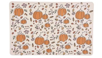 Plastové prostírání s motivem dýní Halloween, 28 × 43 cm, cena 35 Kč