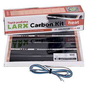 Elektrické podlahové topení Carbon Kit heat,  sada s topnou fólií pro mokrou instalaci svépomocí