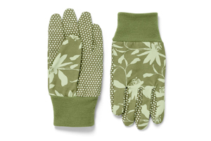 Zahradnické rukavice s protiskluzovou úpravou a dekorativním potiskem, cena 249 Kč