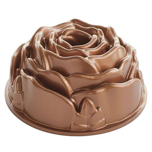 Forma na bábovku Rose Bundt, vysoce kvalitní masivní litý hliník s nepřilnavou vrstvou, cena 1 213 Kč