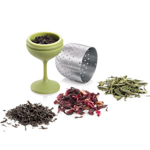 Plovoucí sítko na čaj z produktové linie Presto, prvotřídní nerezavějící ocel a odolný plast, cena 169 Kč