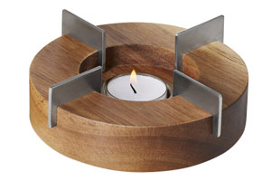 Ohřívač na konvici, dřevo, Ø 14,5 cm, celková výška 5,5 cm, cena 1 025 Kč