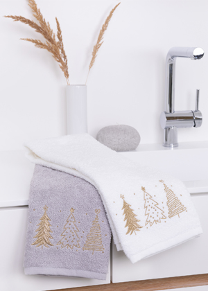 Dárkové balení ručníků Zlaté stromky