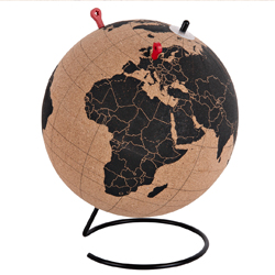 Korkový globus Cork World, Ø 20 cm, cena 1 449 Kč