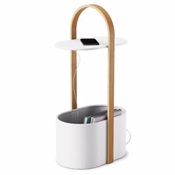 Odkládací stolek Bellwood, dřevo a kov, rozměr 35 × 24 × 68 cm, cena 2 422 Kč