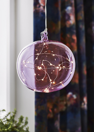Svíticí dekorace Lina, sklo, Ø 8 cm,  cena 680 Kč