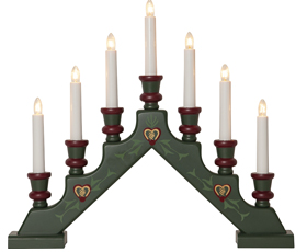 Vánoční světelný svícen Sara, 43 × 38 × 6,5 cm, cena 1 700 Kč