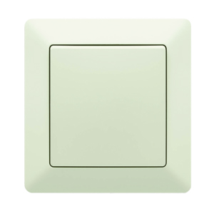 Vypínač z řady Zoni, jejíž pastelovou barevnou paletu navrhla designérka Iva Bastlová, cena setu 257 Kč,