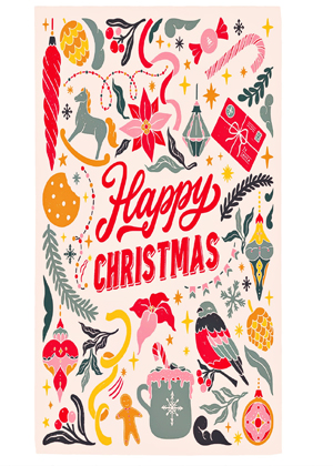 Sv&aacute;tečn&iacute; utěrka Merry Christmass ze 100% bavlny, cena 359 Kč