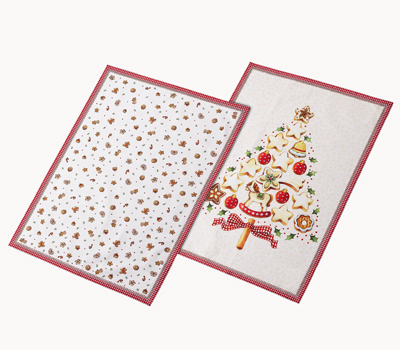 Sada dvou kuchyňsk&yacute;ch utěrek Winter Bakery Delight, cena 829 Kč