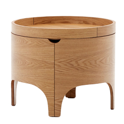 Dřevěn&yacute; nočn&iacute; stolek Octavia, průměr 55&thinsp;cm, cena 6&nbsp;861&thinsp; Kč