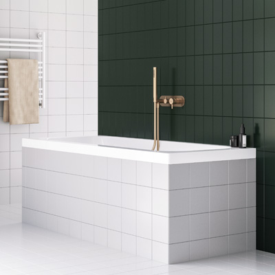 Podom&iacute;tkov&aacute; dvoucestn&aacute; vanov&aacute; baterie Espirit, povrch Rose Gold Brushed, cena 14 290 Kč